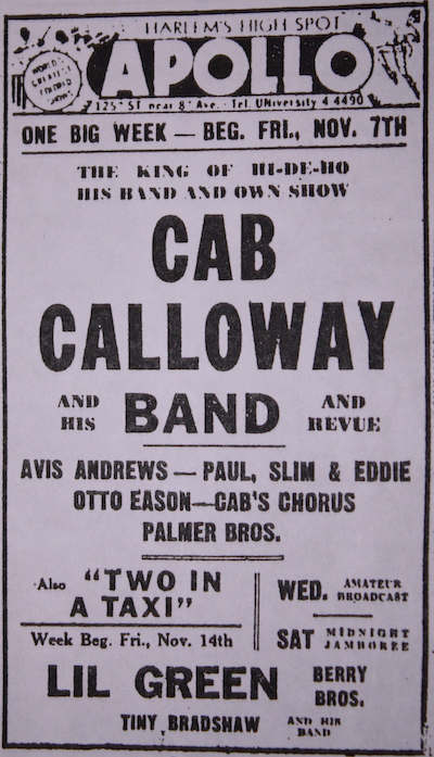 1941 1108 NYAN Apollo Theatre Cab Calloway.jpg