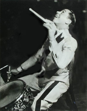 Cab Calloway on drums